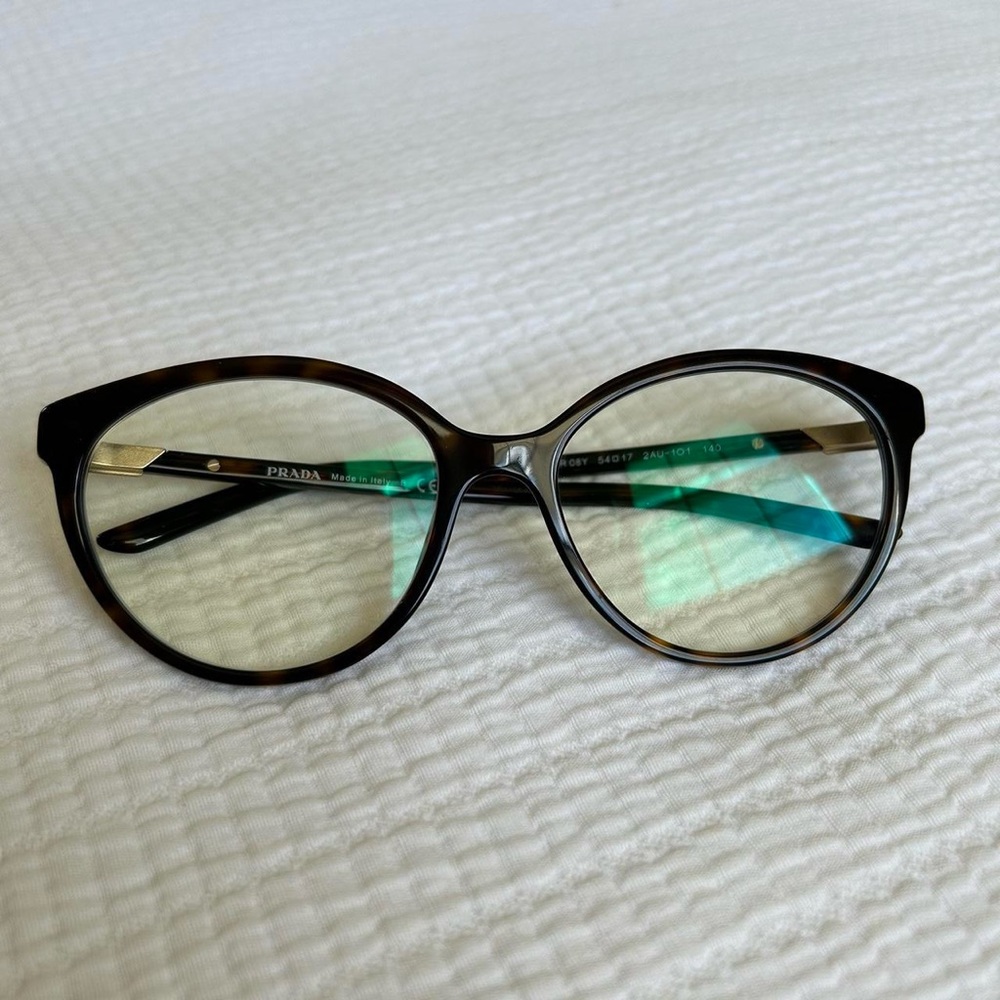 Prada tortoise glasses (New with case!)